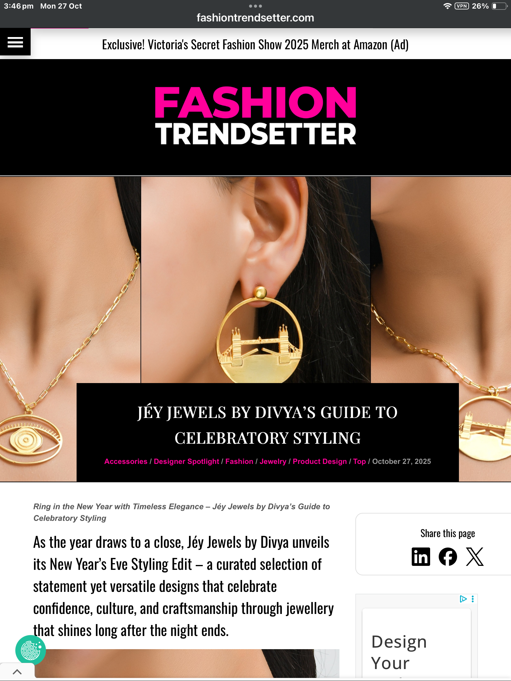 ✨ Jéy Jewels by Divya Presents: The Ultimate Guide to New Year’s Style — As Seen in Fashion Trendsetter
