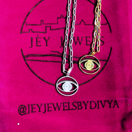 Evil Eye Dangling Bracelet Small - Gold – handcrafted gold or silver charm bracelet by Jey Jewels