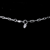 London Large Necklace – Silver – A tribute to London’s essence – elegant handcrafted jewellery inspired by its iconic cityscape, styled on a black backdrop