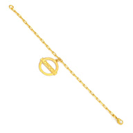 London Medium Bracelet – Gold – A tribute to London’s essence – elegant handcrafted jewellery inspired by its iconic cityscape, styled on a white backdrop