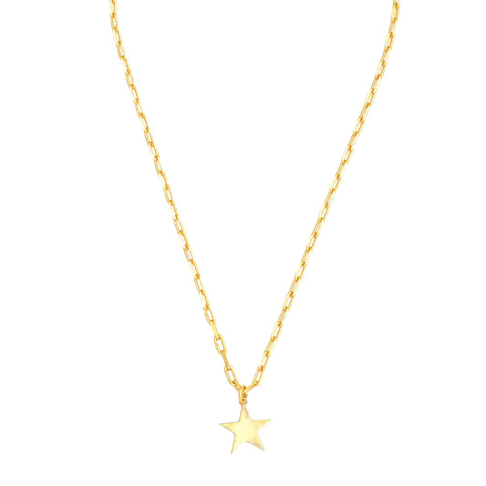 Star Pendant Necklace Small - Gold – elegant pendant necklace with spiritual meaning by Jéy Jewels by Divya on white background