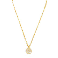 Tree Of Life Pendant Necklace Small - Gold – elegant pendant necklace with spiritual meaning by Jéy Jewels by Divya on white background