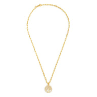 Tree Of Life Pendant Necklace Small - Gold – elegant pendant necklace with spiritual meaning by Jéy Jewels by Divya on white background full view