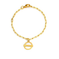 London Medium Bracelet – Gold – A tribute to London’s essence – elegant handcrafted jewellery inspired by its iconic cityscape, styled on a white backdrop