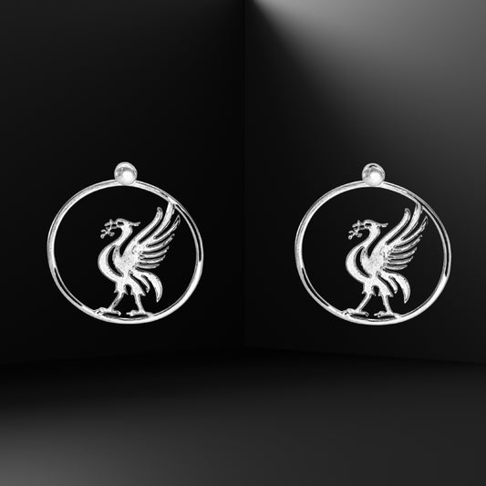 Liver Bird Large Earrings