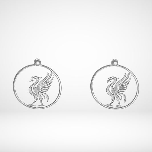 Liver Bird Large Earrings