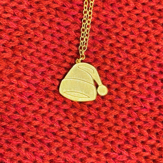 Santa Cap Dangling Bracelet - Gold