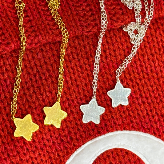 Soft Star Dangling Bracelet - Silver