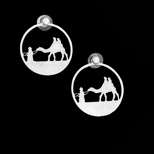 Dune Whisperer Stud + Hoops Earrings Large - Silver