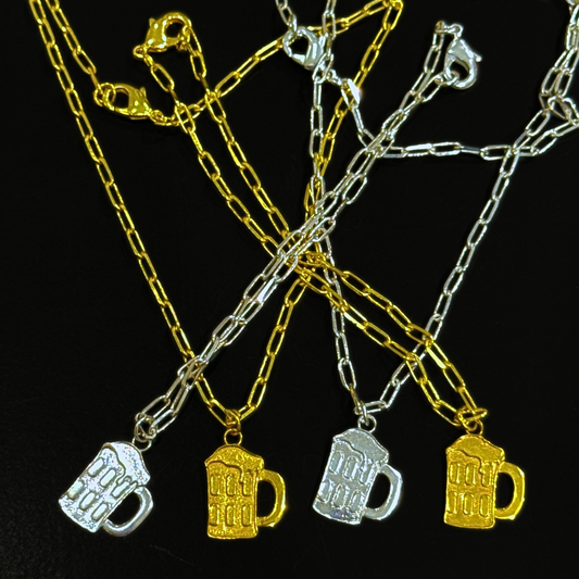 Beer Mug Bracelet - Single Charm - Gold