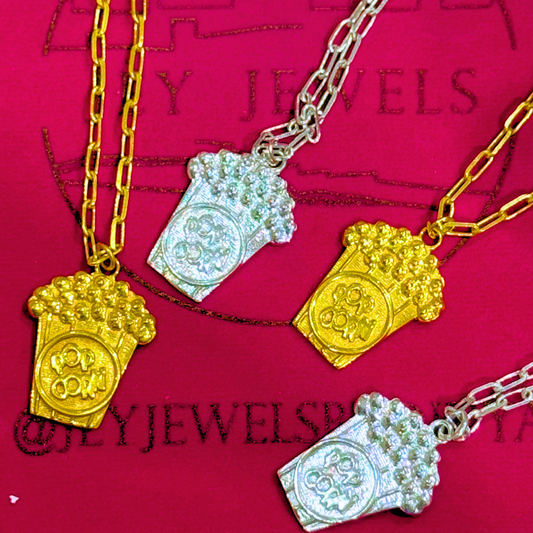 Popcorn Necklace - Medium - Gold