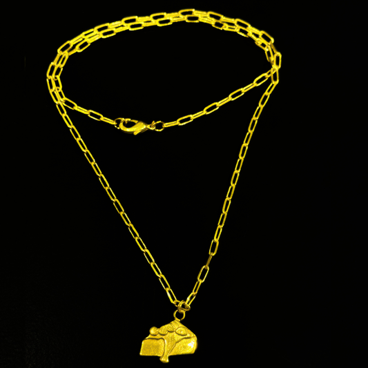 Cheesecake Necklace - Single Charm - Gold