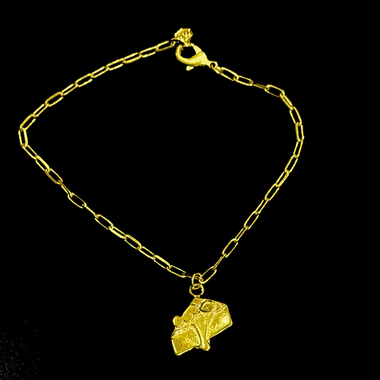Cheesecake Bracelet - Single Charm - Gold