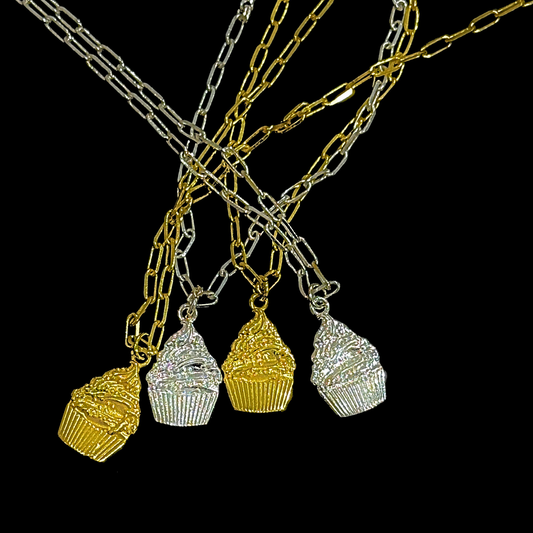 Cupcake Bracelet - Single Charm - Gold