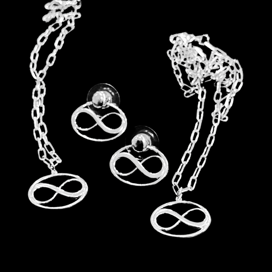 Cosmic Infinity Charm Bracelet - Silver