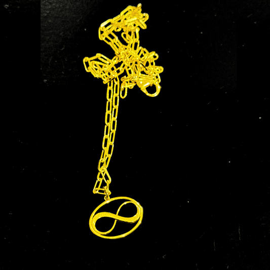 Cosmic Infinity Charm Pendant Necklace Small - Gold