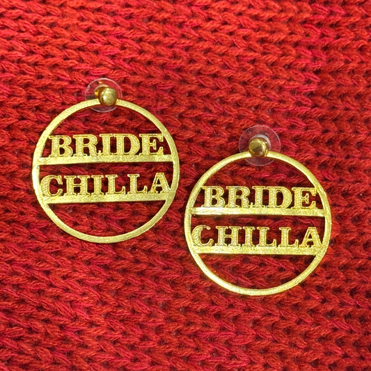 Bride Chilla Large Earrings - Gold
