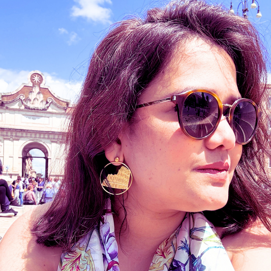 Colosseum Stud + Hoop Earrings - Silver