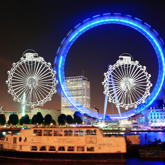 London Eye Hoop Earrings Large