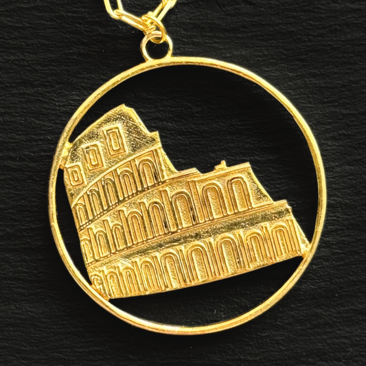Colosseum Pendant Necklace - Gold