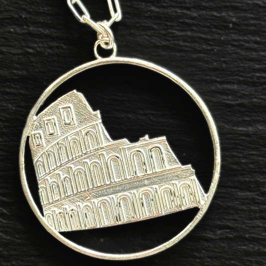 Colosseum Pendant Necklace - Silver