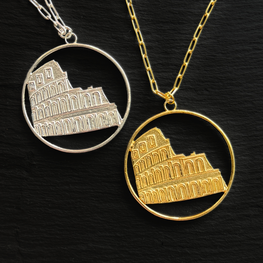 Colosseum Pendant Necklace - Gold