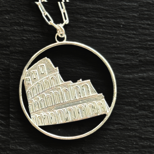 Colosseum Pendant Necklace - Silver