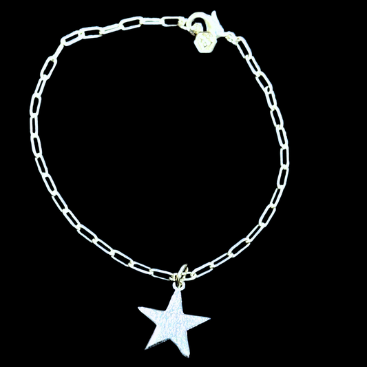 Star Dangling Bracelet - Silver