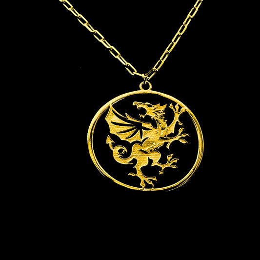 Welsh Dragon Large Necklace