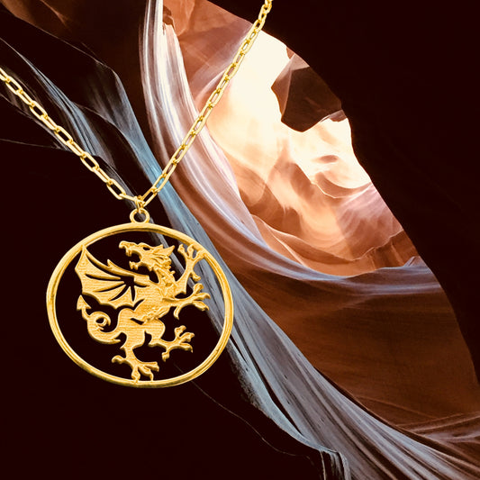 Welsh Dragon Large Necklace