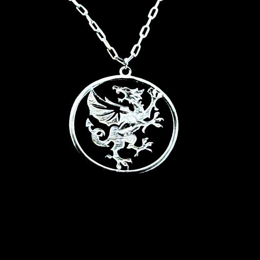 Welsh Dragon Large Necklace