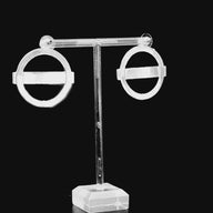 London Large Earrings – Silver – A tribute to London’s essence – elegant handcrafted jewellery inspired by its iconic cityscape, styled on a black backdrop video