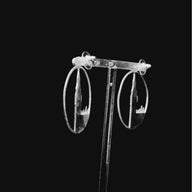 Big Ben Large Earrings – Silver – Pendant or earrings inspired by London’s iconic Big Ben tower – elegant architectural design on dark background video