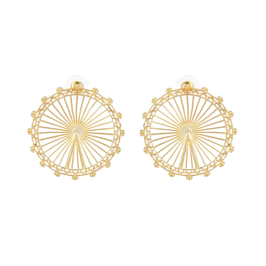 London Eye Hoop Earrings Large