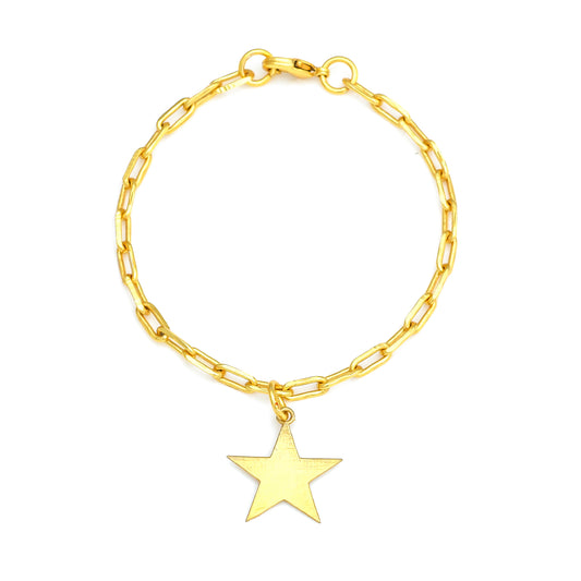 Star Dangling Bracelet Small - Gold
