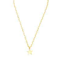 Star Pendant Necklace Small - Gold – elegant pendant necklace with spiritual meaning by Jéy Jewels by Divya on white background
