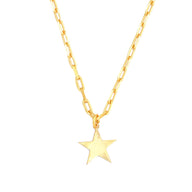 Star Pendant Necklace Small - Gold – elegant pendant necklace with spiritual meaning by Jéy Jewels by Divya on white background zoomed in