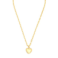 Heart Pendant Necklace Small - Gold – elegant pendant necklace with spiritual meaning by Jéy Jewels by Divya on white background