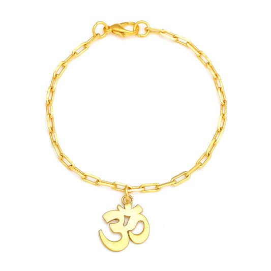 OM Dangling Bracelet Small - Gold