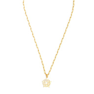 Pentacle Pendant Necklace Small - Gold – elegant pendant necklace with spiritual meaning by Jéy Jewels by Divya on white background