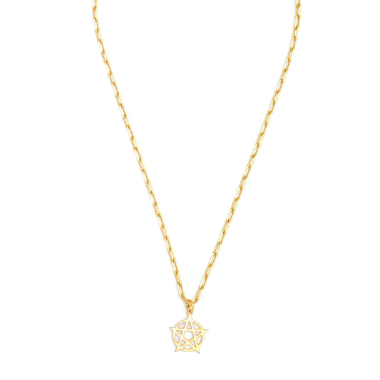 Pentacle Pendant Necklace Small - Gold