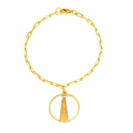 Shard Dangling Hoop Bracelet Medium - Gold